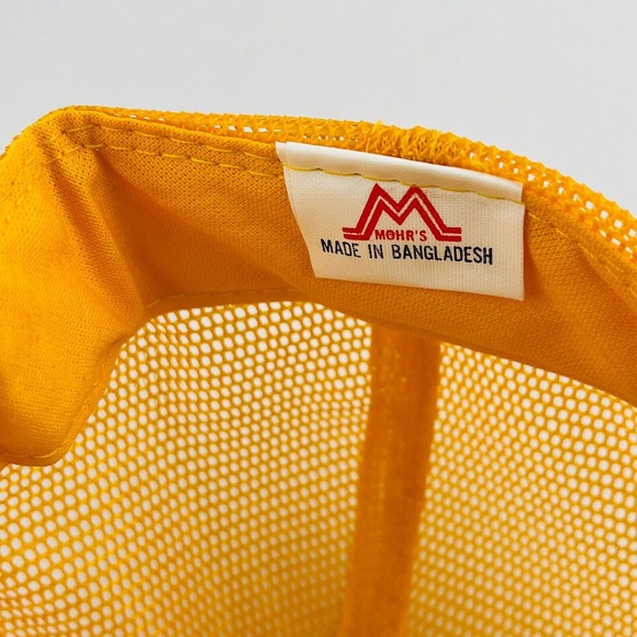 Vtg The Town Dump Trucker Hat Cave Creek AZ Yellow Mesh Cap Adjustable Snapback - Picture 7 of 7